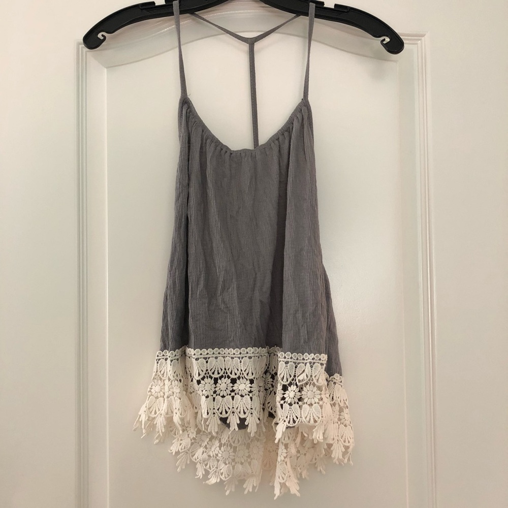 Foreign Exchange crochet top